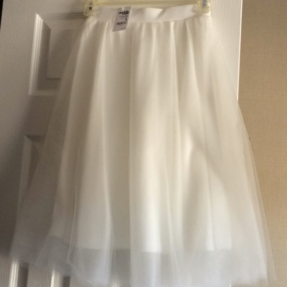 NWT white tulle skirt.
